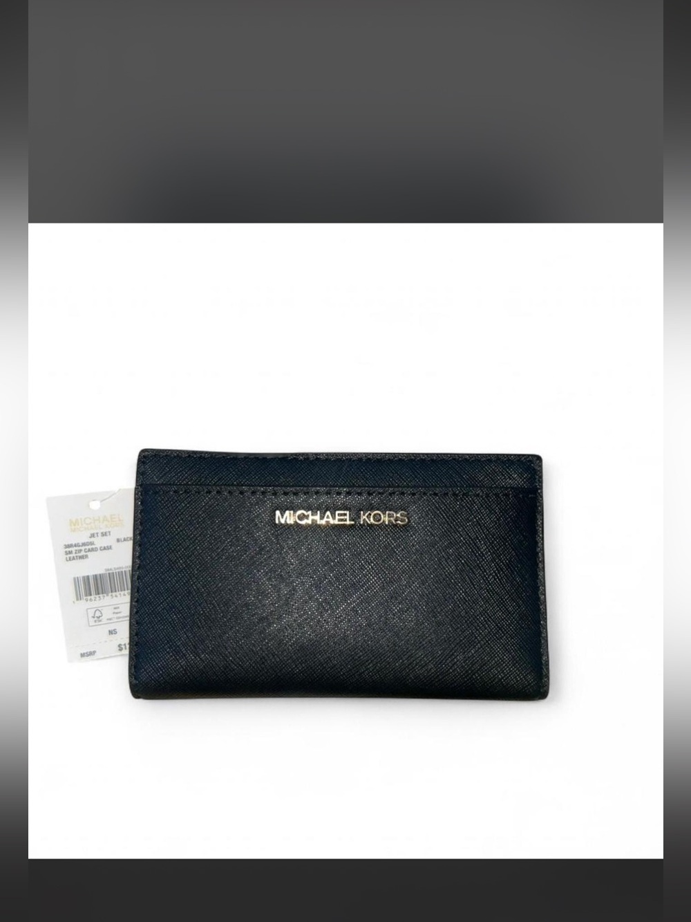 NWT Michael Kors Black leather wallet.